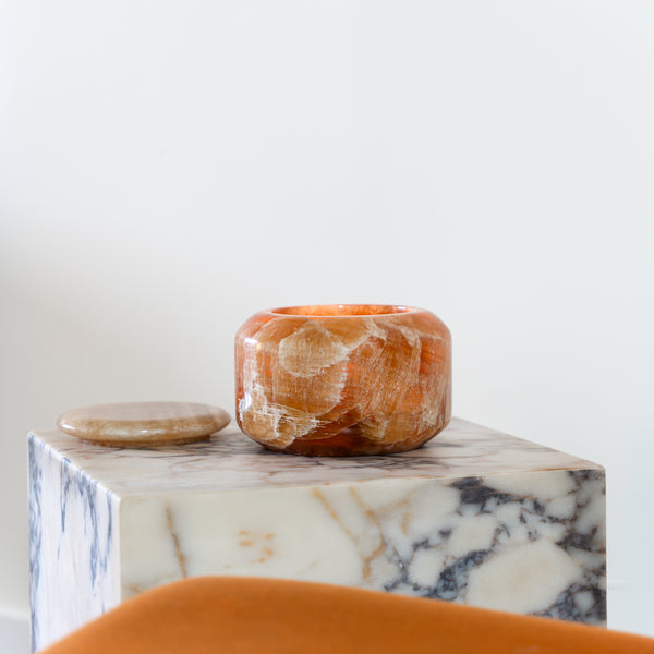 Brauner Onyx-Dekotopf „Honey 190“