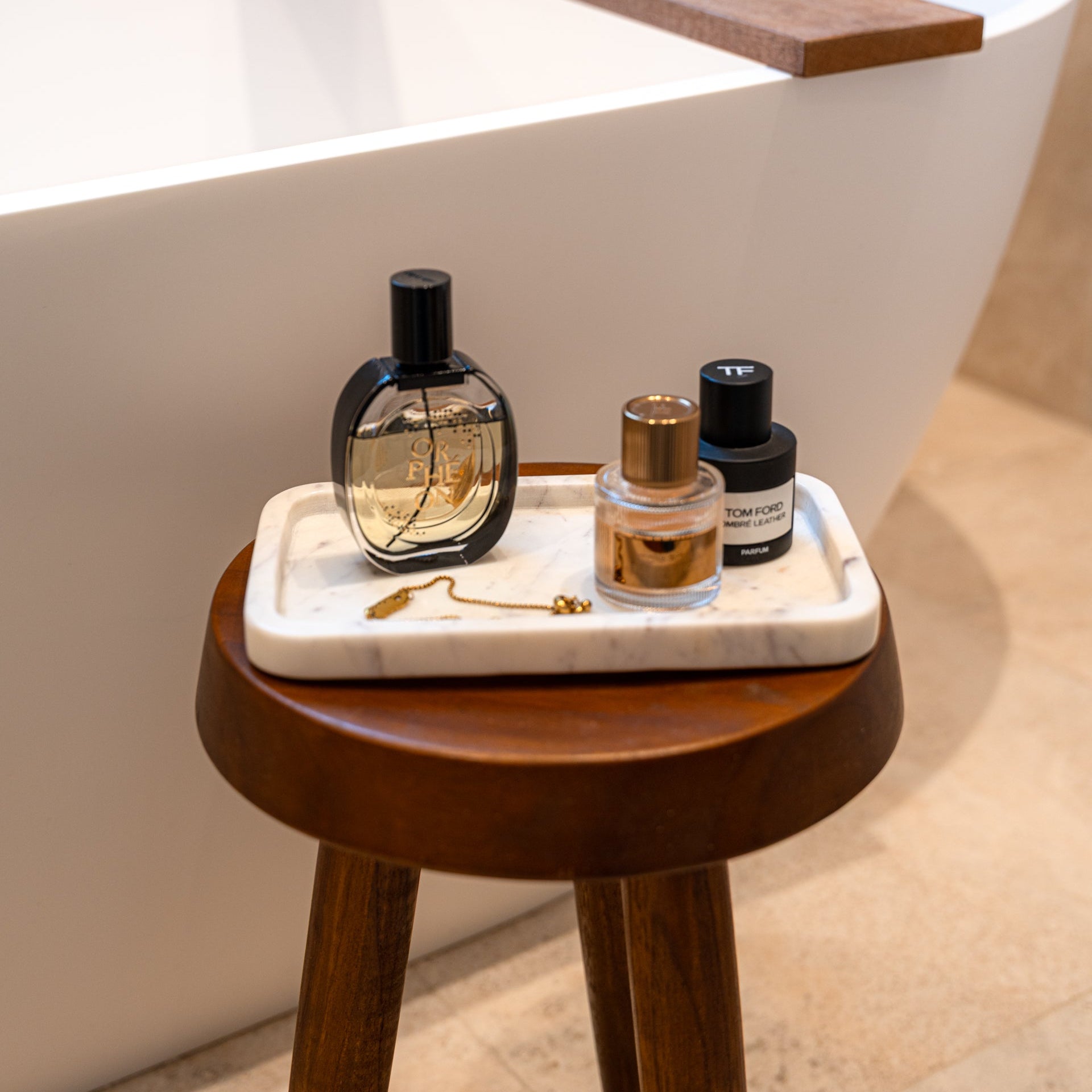 White Marble 'Ritual' Tray