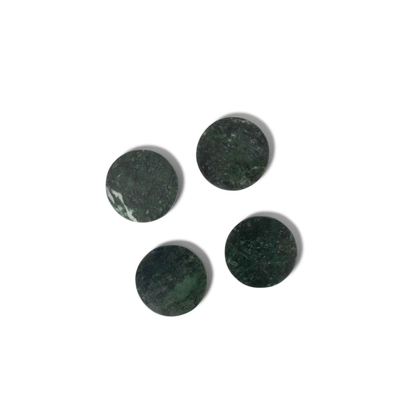 Green Marble Round Coasters