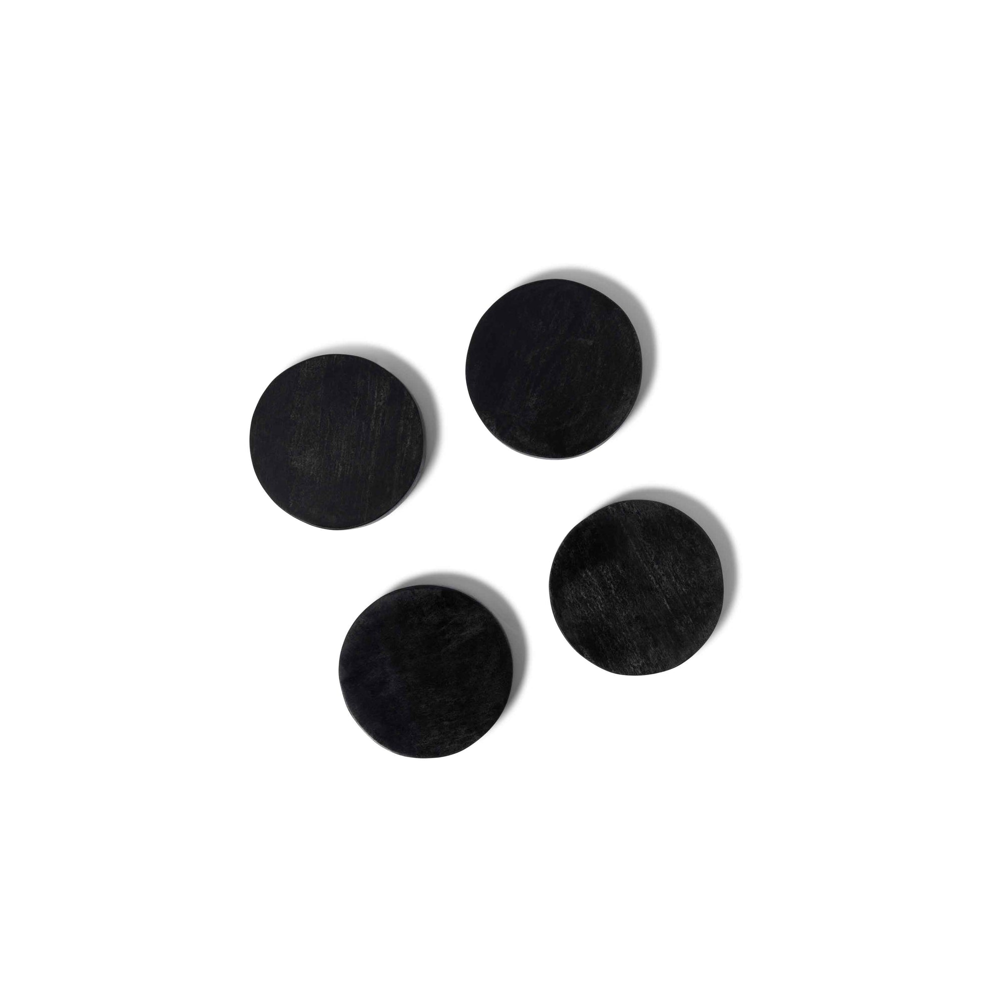 Black Marble Round Coasters