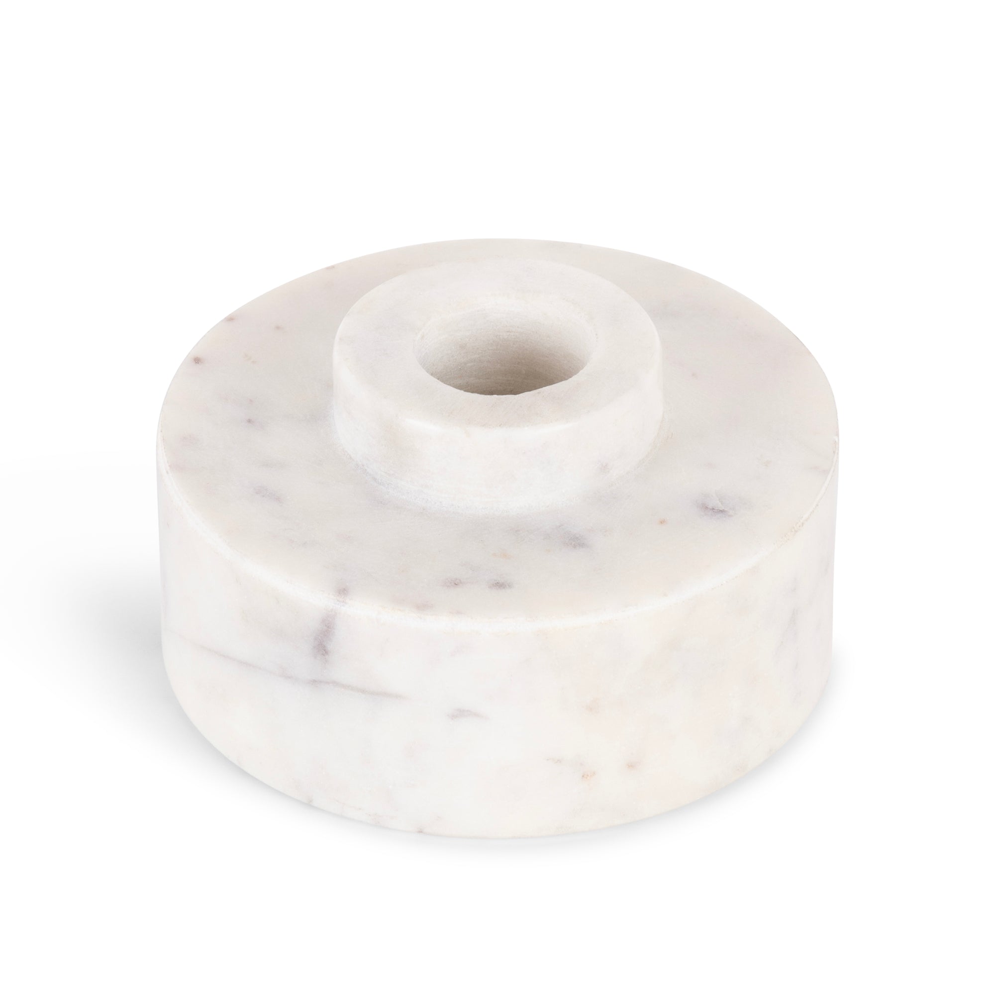 White Marble 'Switch' Candle Holder