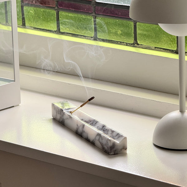 Calacatta Marmor Räucherstäbchenhalter