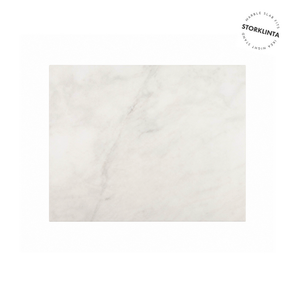 Cloudy White Marmorplatte „Storm“