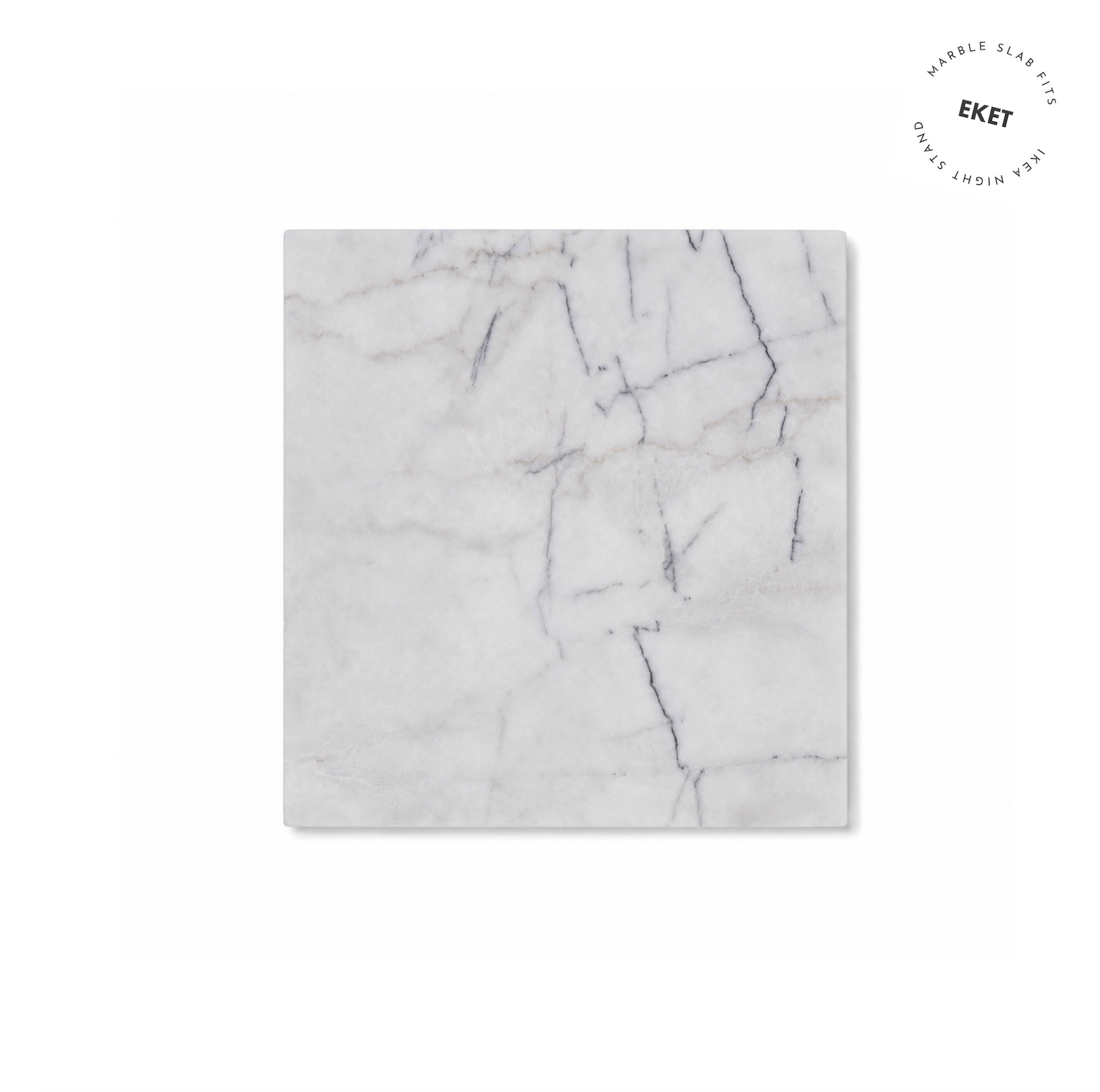 PREMIUM | Bold White Marmorplatte „Eddie“