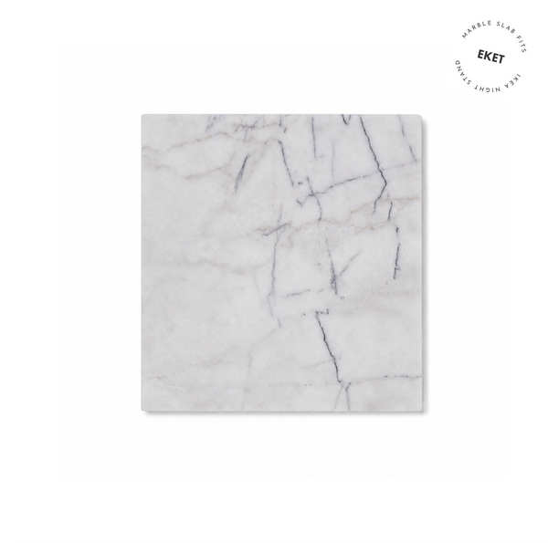 Bold White Marmorplatte „Eddie“