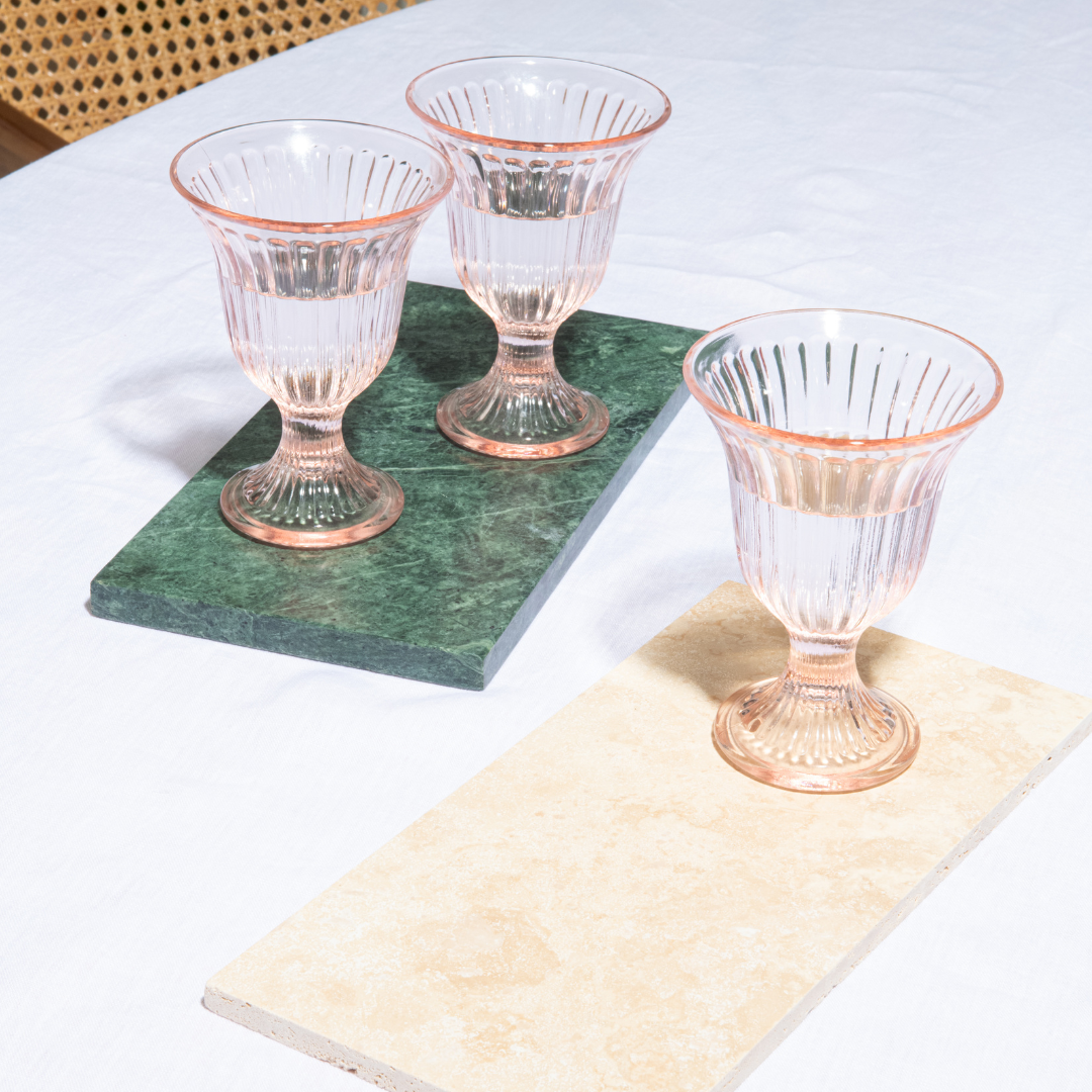 Rechteckige Platte aus grünem Marmor S - 15 x 30 cm