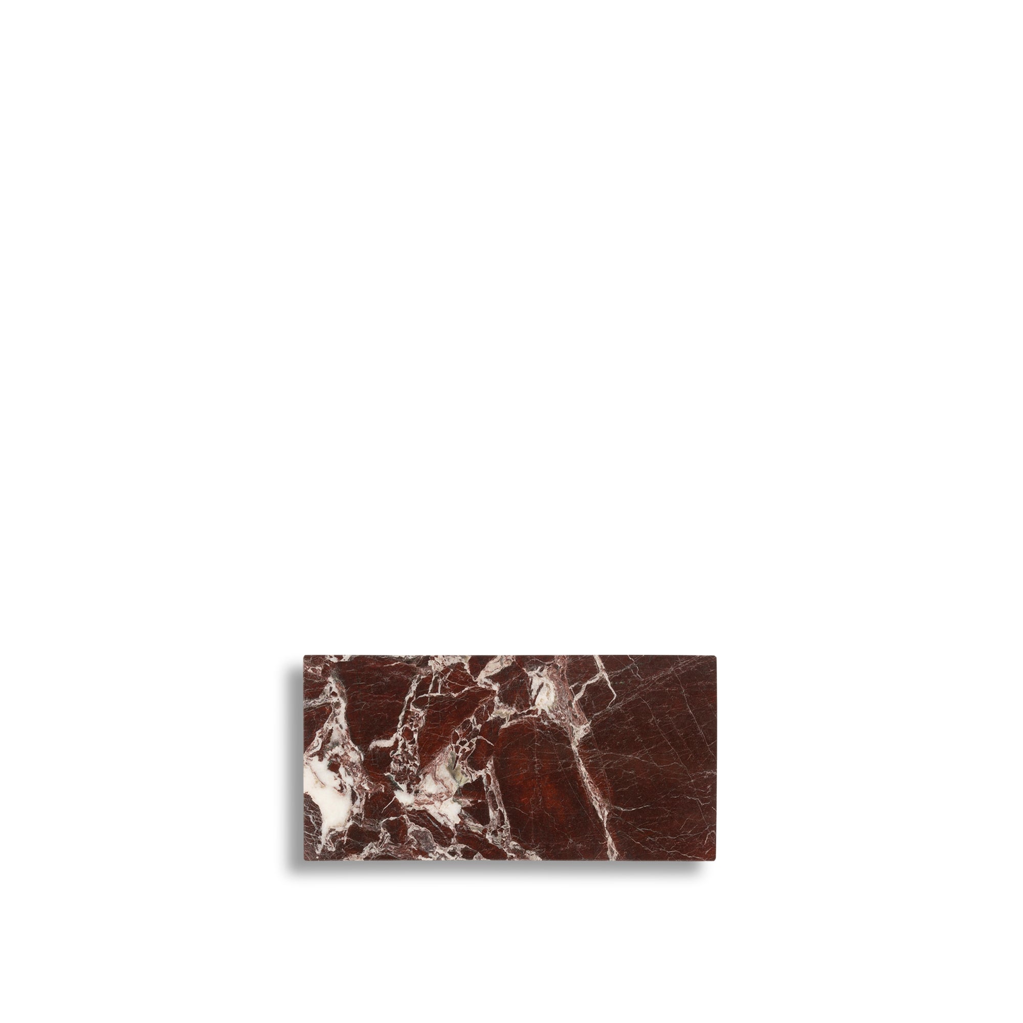 Burgunder Marmor Rechteckiges Brett S - 15 x 30 cm