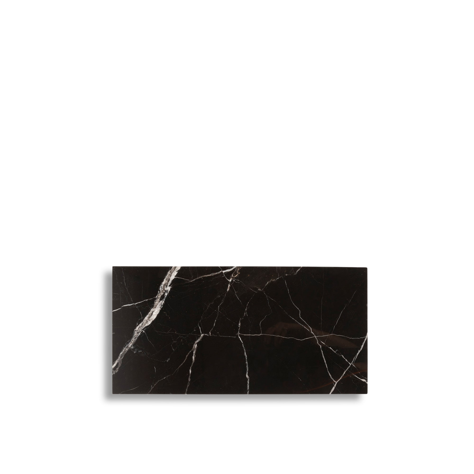 Schwarzes Marmor-Rechteckbrett M - 20 x 40 cm