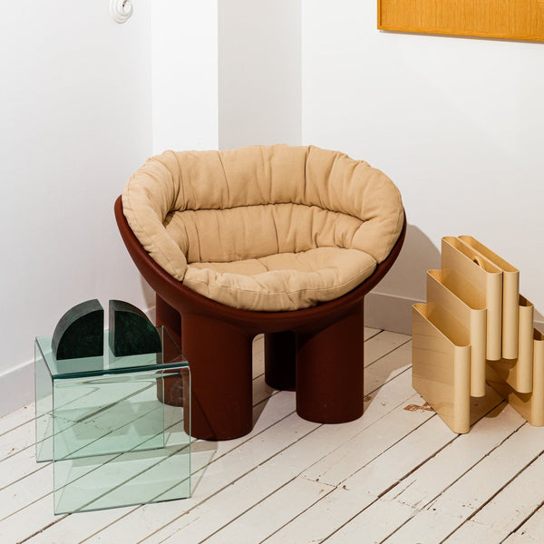 Stoned, not wasted: Buchstütze aus grünem Marmor