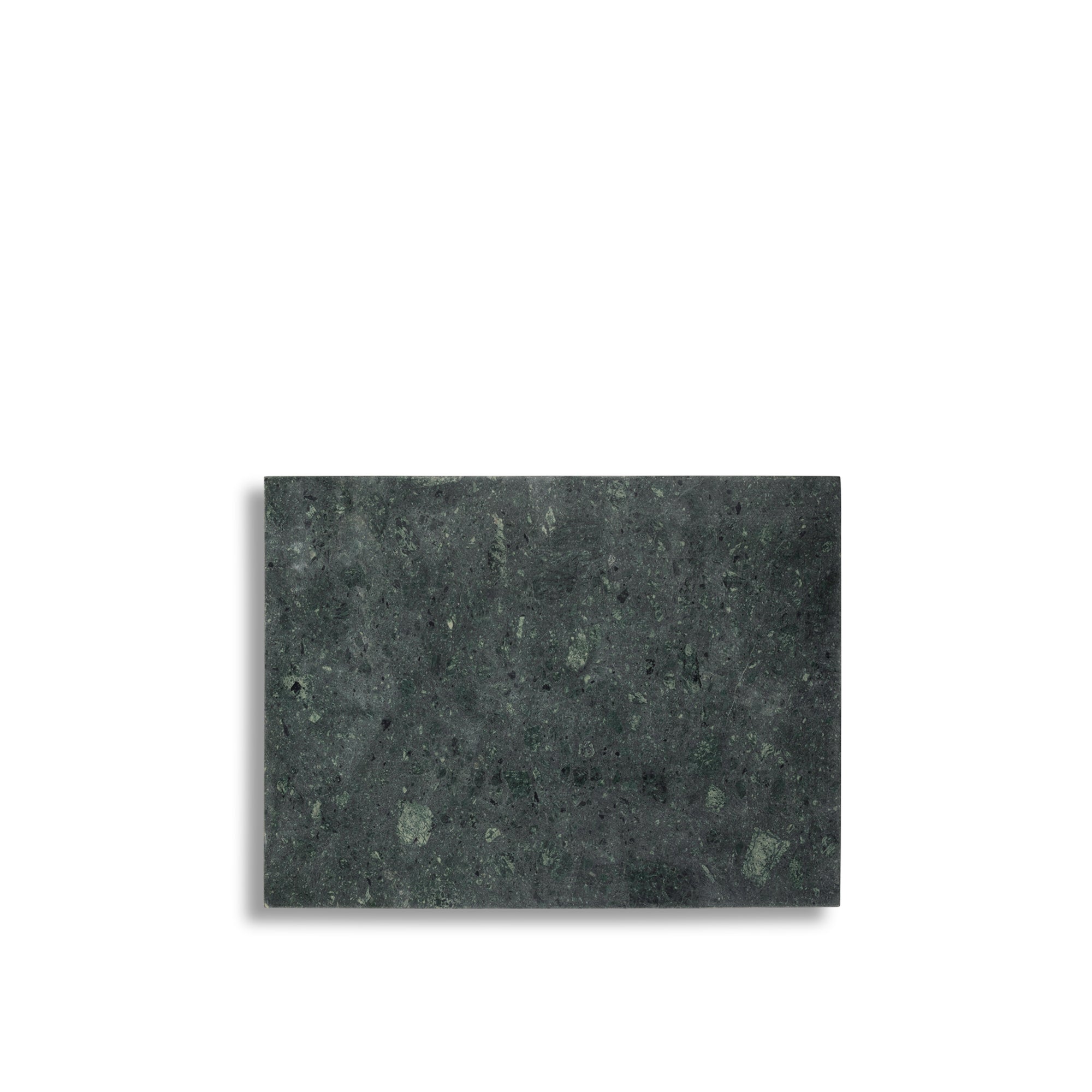 Stoned, not wasted: Rechteckiges Brett aus grünem Marmor L - 30 x 40 cm