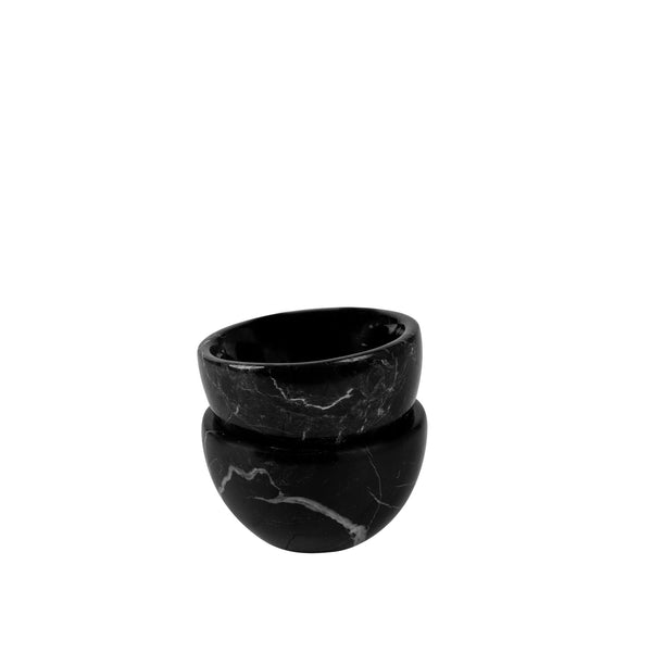 Schwarze Marmorschale XS