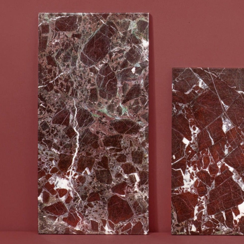 Burgunder Marmor Rechteckiges Brett M - 20 x 40 cm